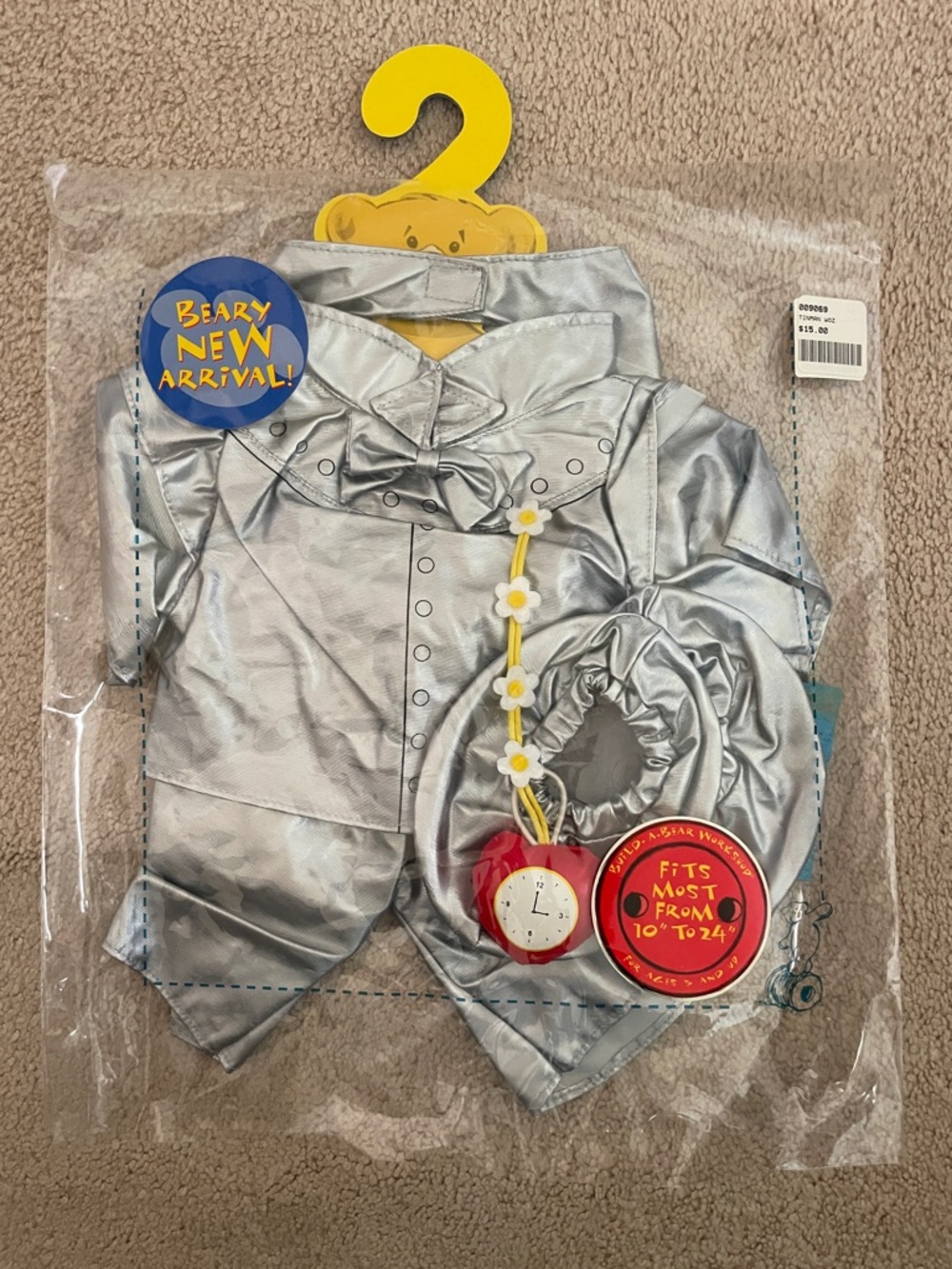 Build-A-Bear 80th Anniversary Wizard of Oz Collection Tin Man Outfit